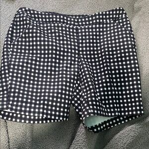 Callaway Black and White Gingham Opti Dri Golf Shorts